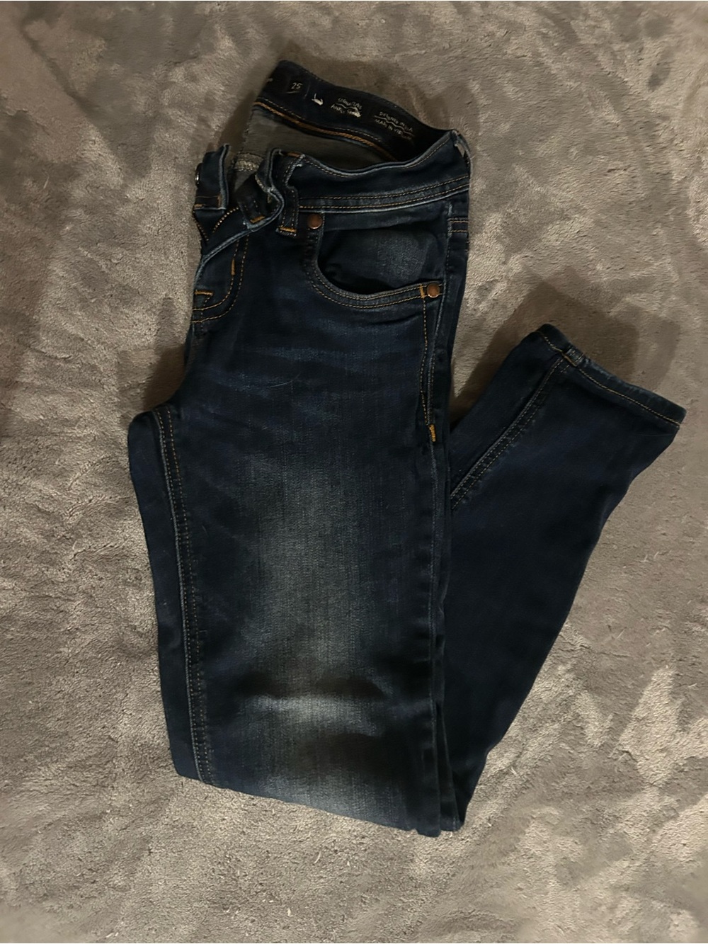 Miss Me Dark Blue Slim Straight Jeans